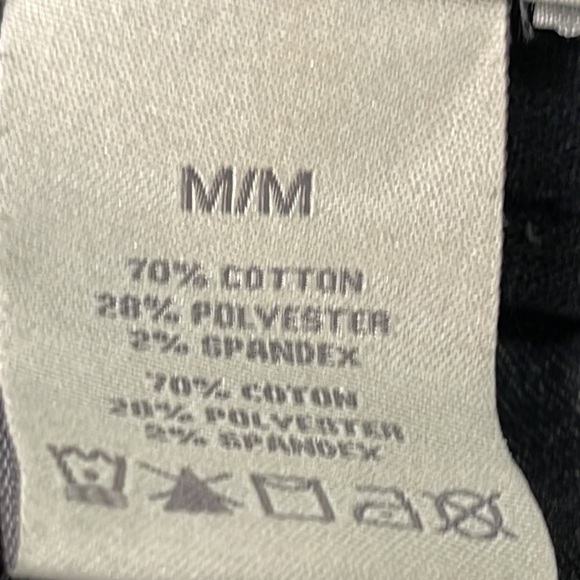 CHARLIE Paige Denim Jeggings Jeans Charcoal Distressed Raw Hem Size Medium - Picture 9 of 12